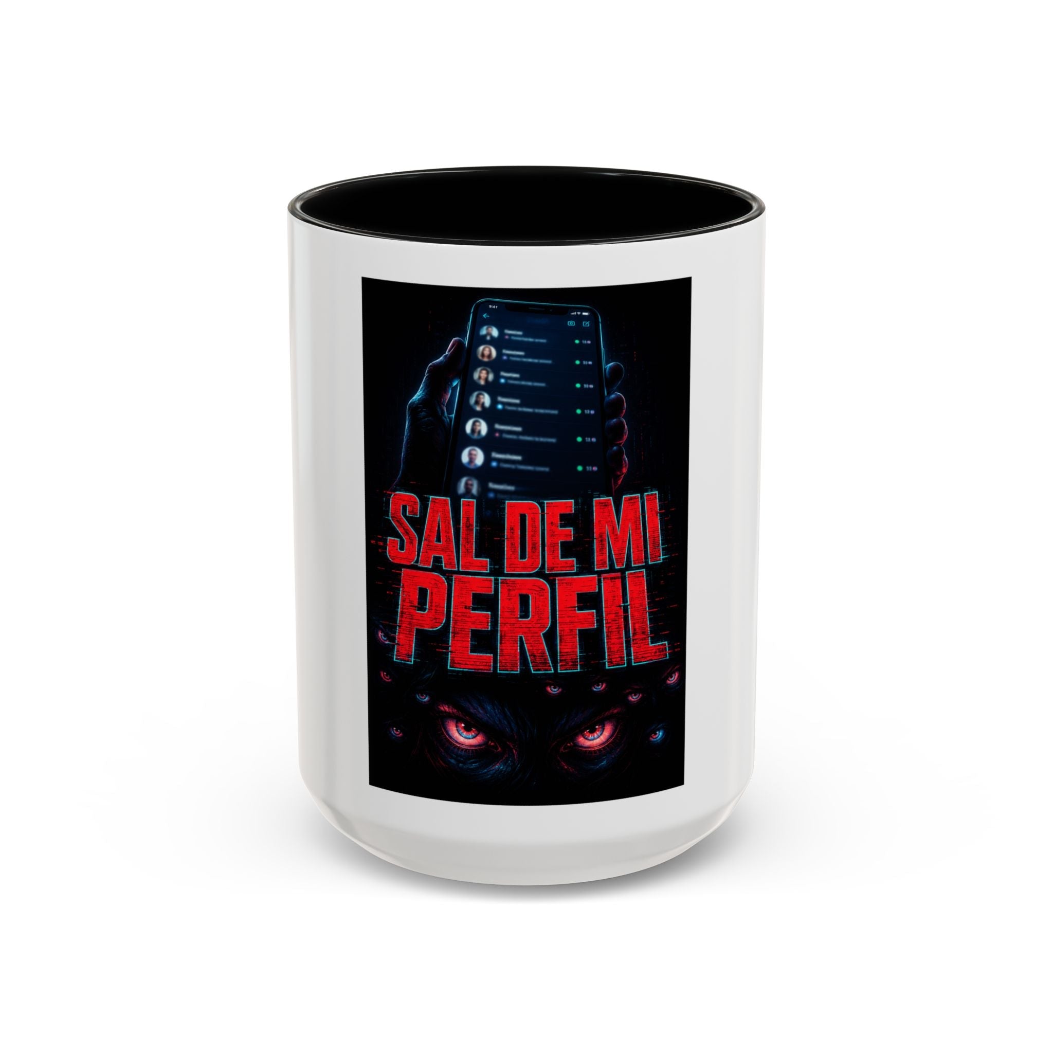 Coffee Mug — "Sal de mi Perfil" Bold Dark Gaming Design (11/15oz) - Sal de Mi Perfil
