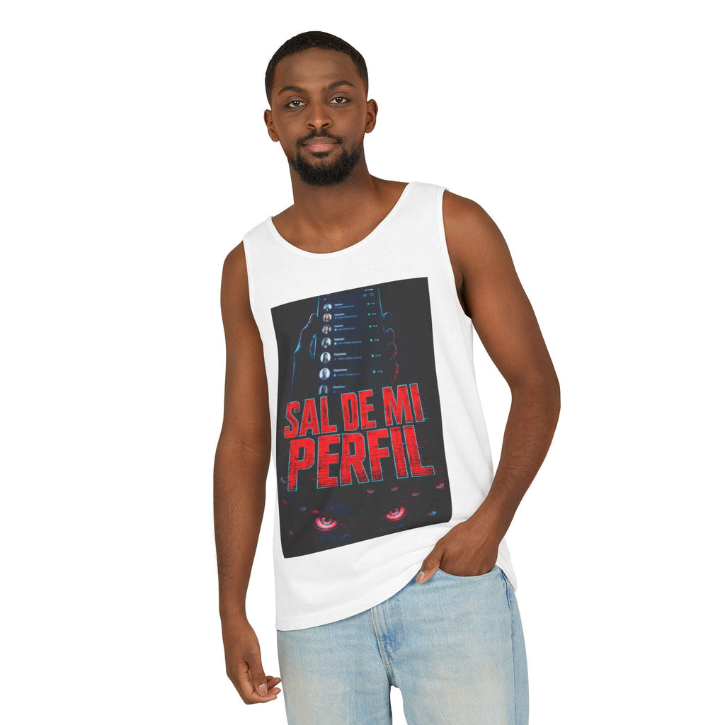 Tank Top — "Sal De Mi Perfil" Bold Graphic Social Media Statement Tank - Sal de Mi Perfil